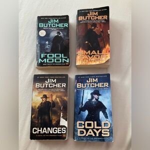Jim Butcher Book Set - Fool Moon, Small Favor, Changes, Cold Days